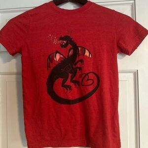 Cat&jack s 6/7 red dragon with hearts Like New